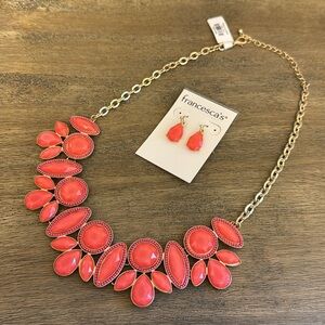 Francesca’s Chandelier Necklace & Earrings Set - NWT